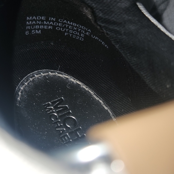 Michael Kors Maddy Two-Tone Logo Trainer Bright White - Picture 6 of 6